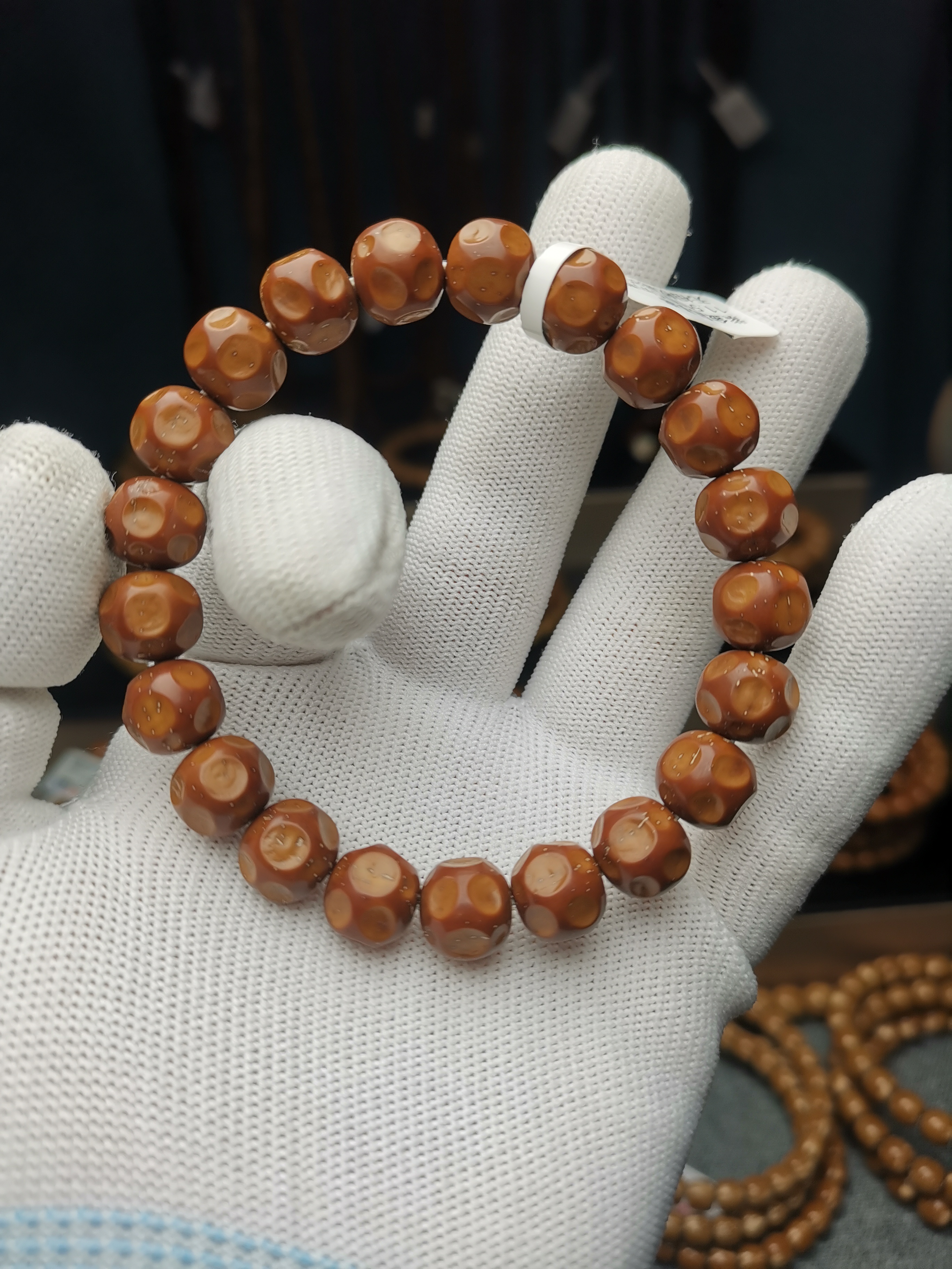 紫金鼠11.5*10.5奶酪无相单圈手串 实心鼠 原生态