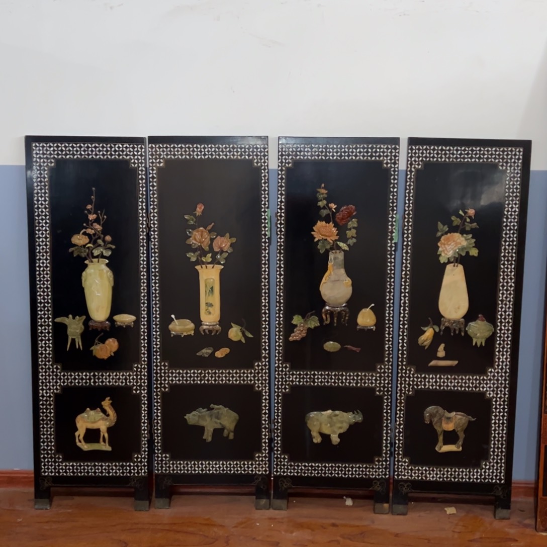 绘画石头屏风回流屏风