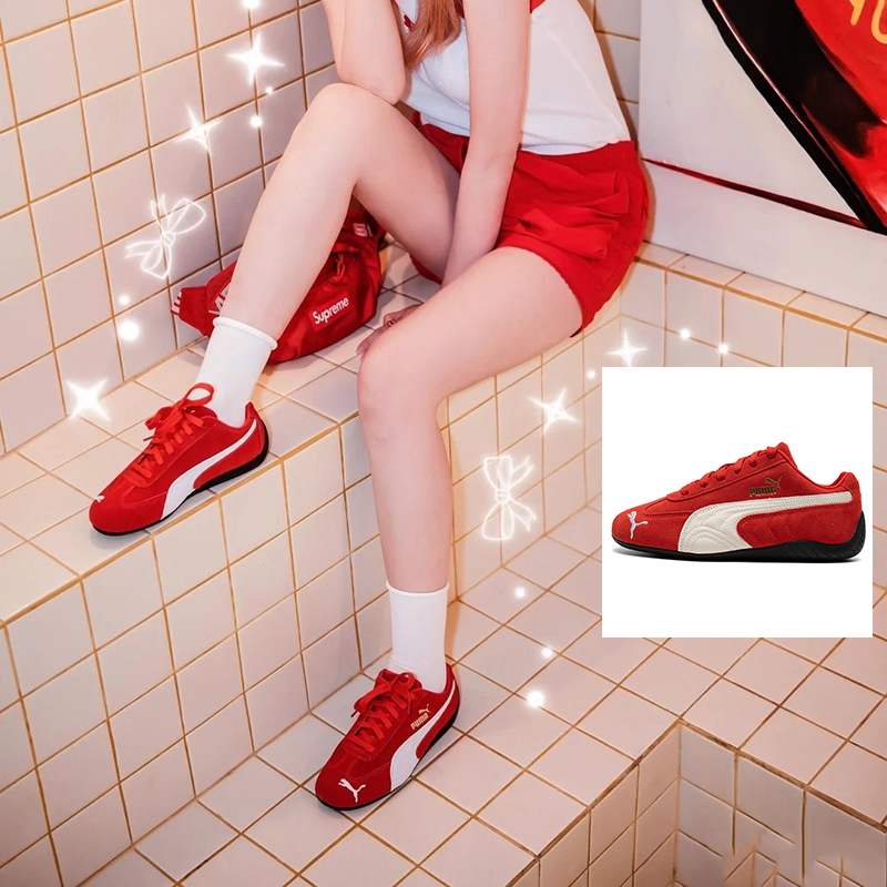 PUMA彪马男鞋女鞋2025新款赛车鞋红色板鞋复古休闲鞋运动鞋406329