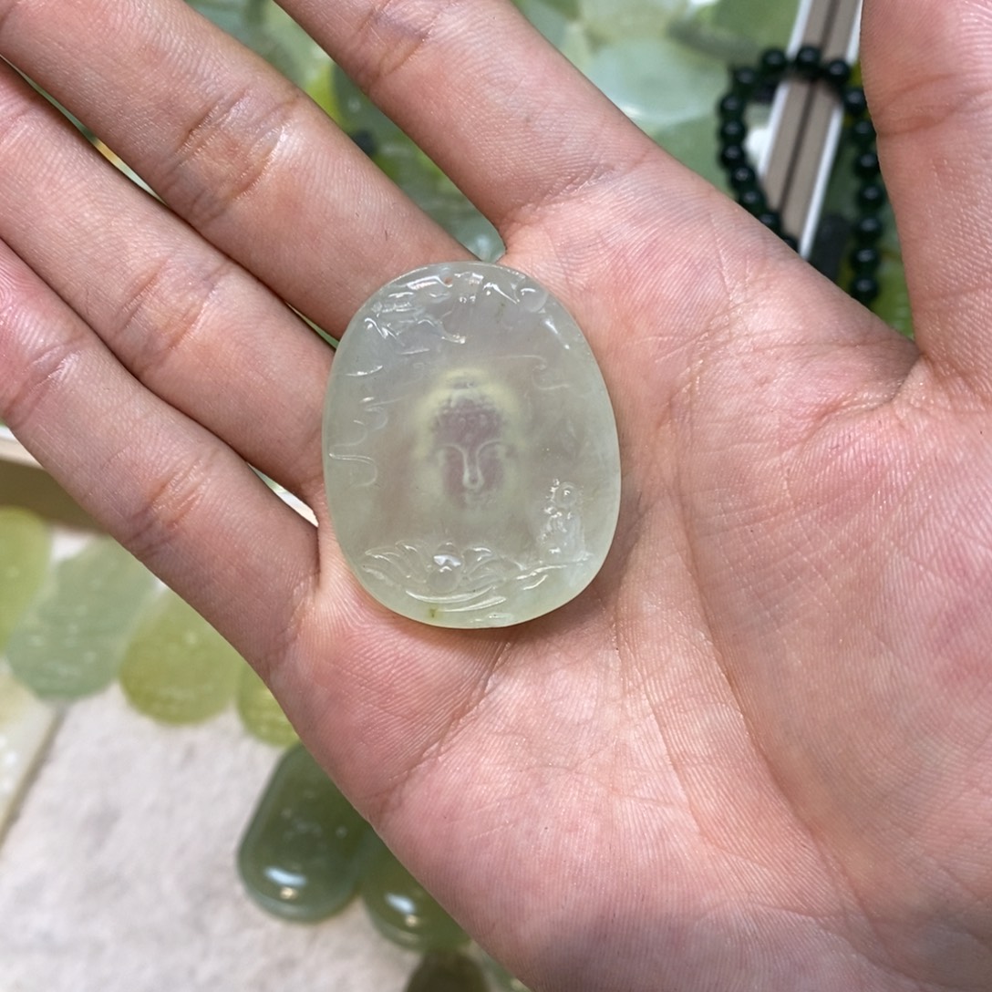 岫玉未镶嵌吊坠(不含链)