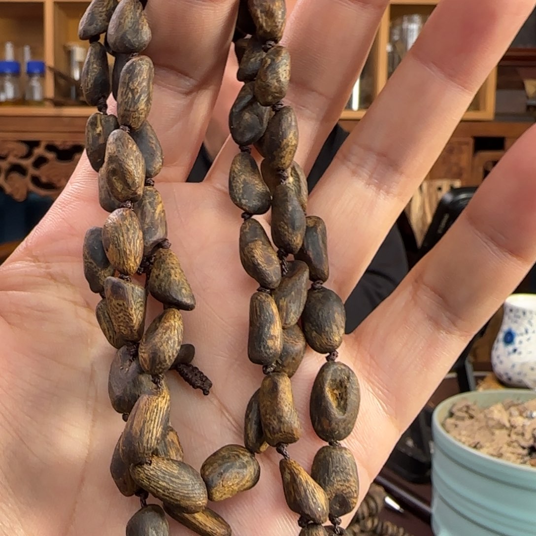 手串沉香奇楠沉水留疤料21克