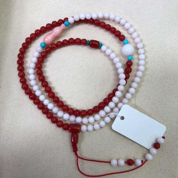 【胖爷珊瑚官方直营】精选天然珊瑚圆珠多圈手链项链