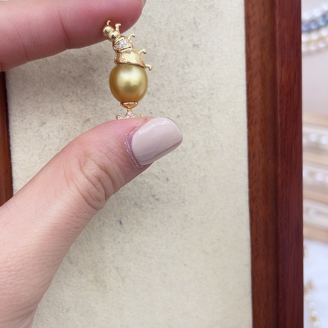 海水珍珠颈饰银S925镶嵌