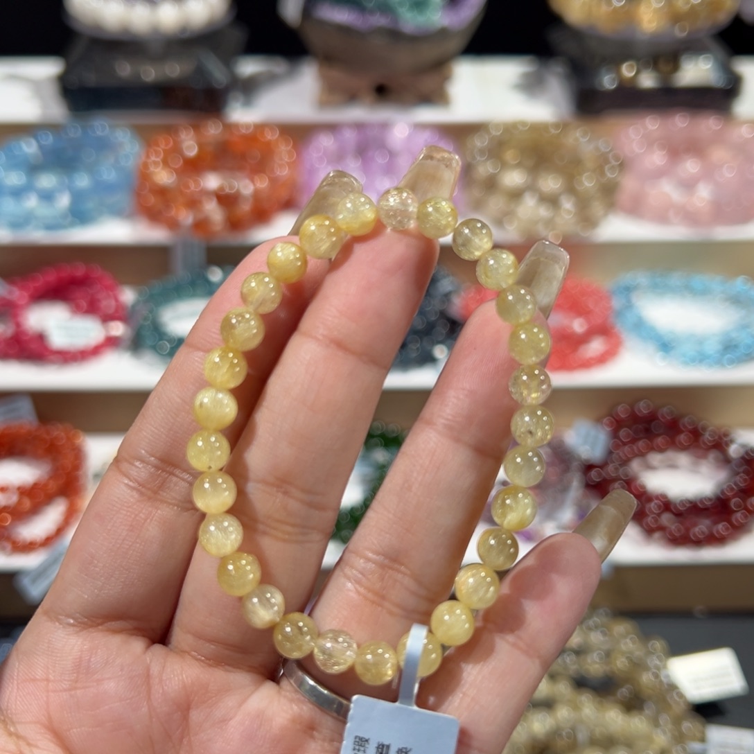 手链未镶嵌水晶宠粉福利金发晶6mm