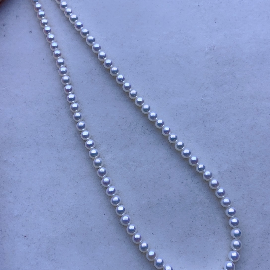 淡水珍珠未镶嵌项链草**亮