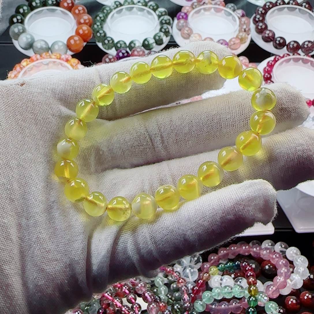 葡萄石手链未镶嵌葡萄石