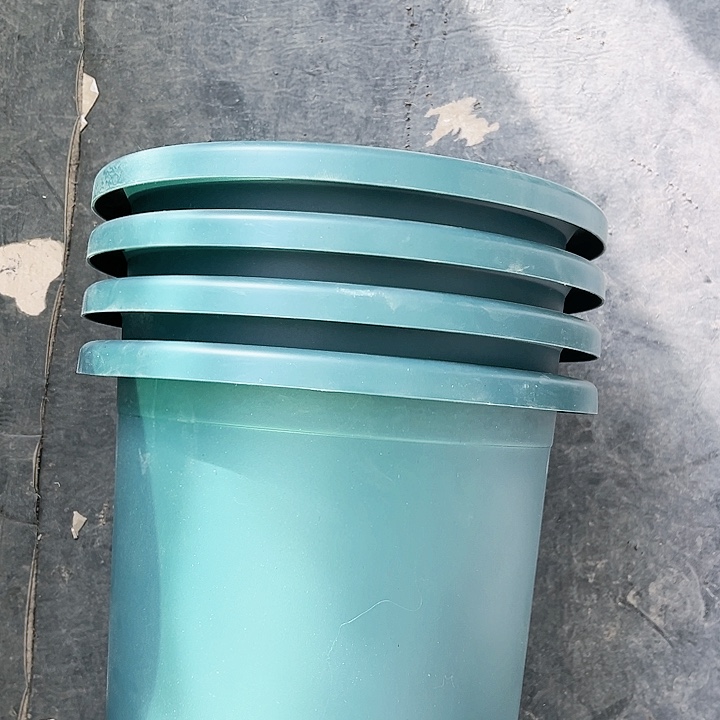 树脂瑕疵四季盆7#墨绿6个无托