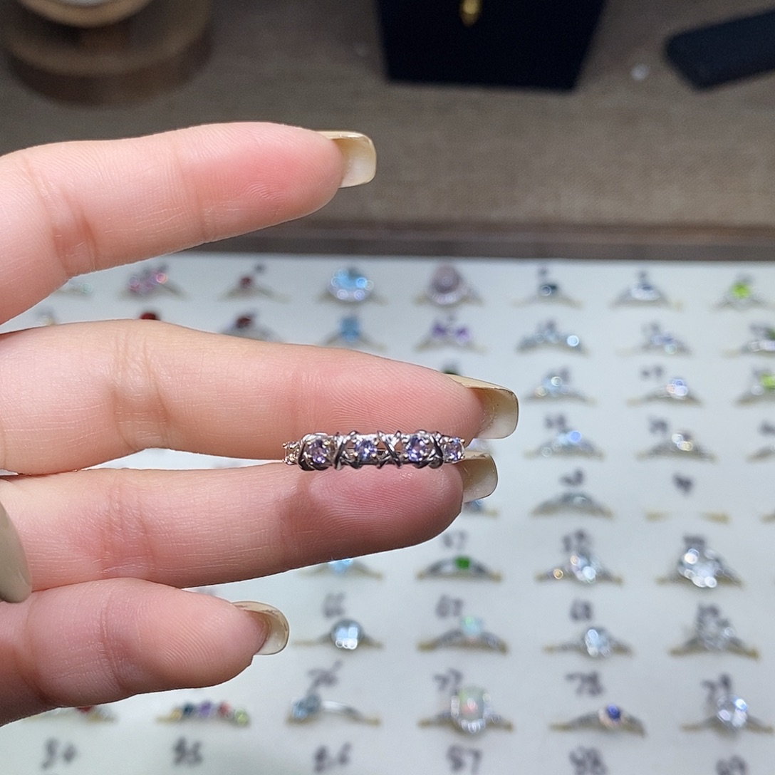 ****Q水晶银S925镶嵌珠宝半成品