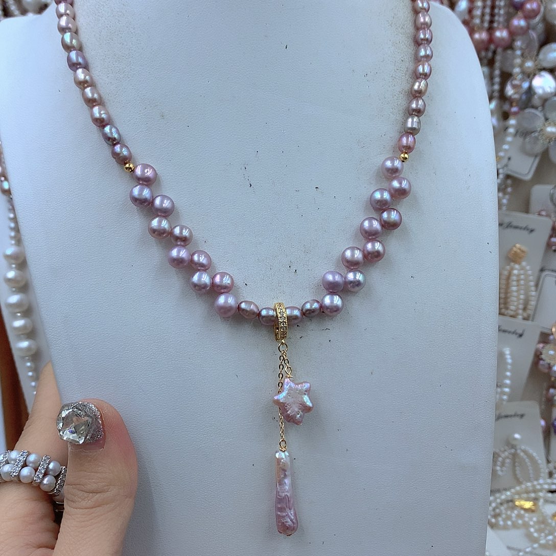 银S925镶嵌淡水珍珠耳饰