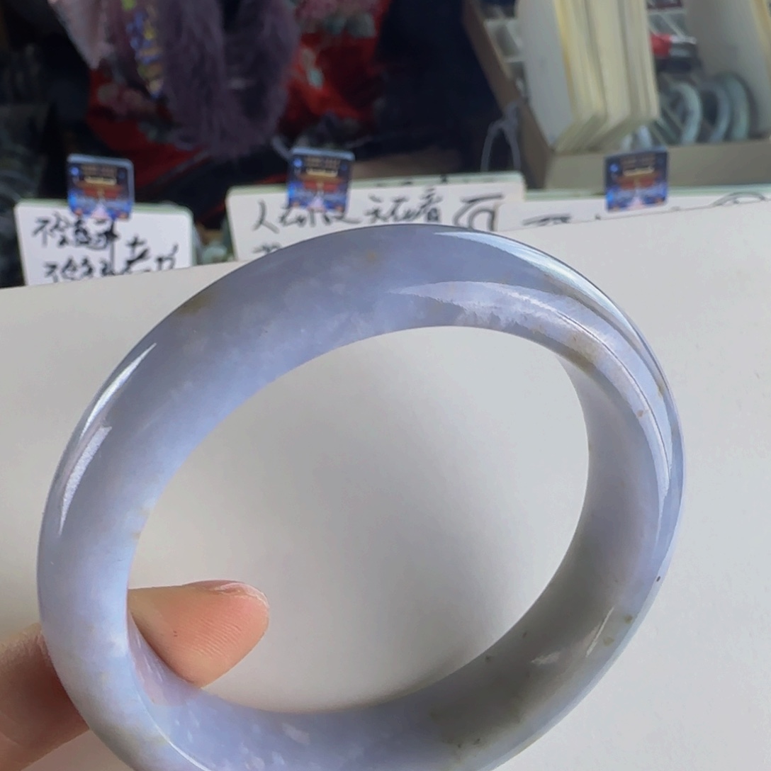 翡翠手镯未镶嵌老坑58圈