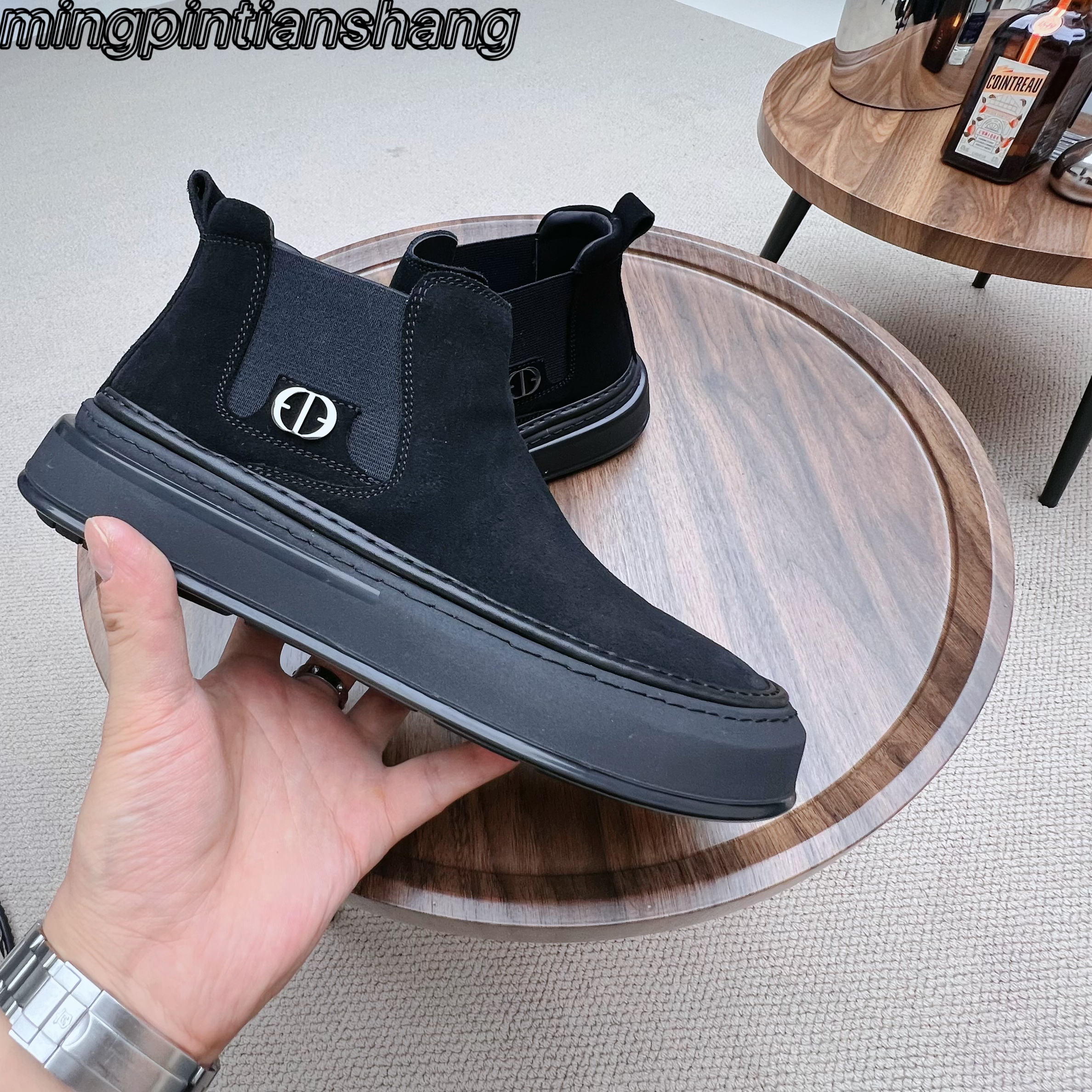 【腿长神器】铭品添尚2025新款男士休闲百搭磨砂休闲鞋#510-1A