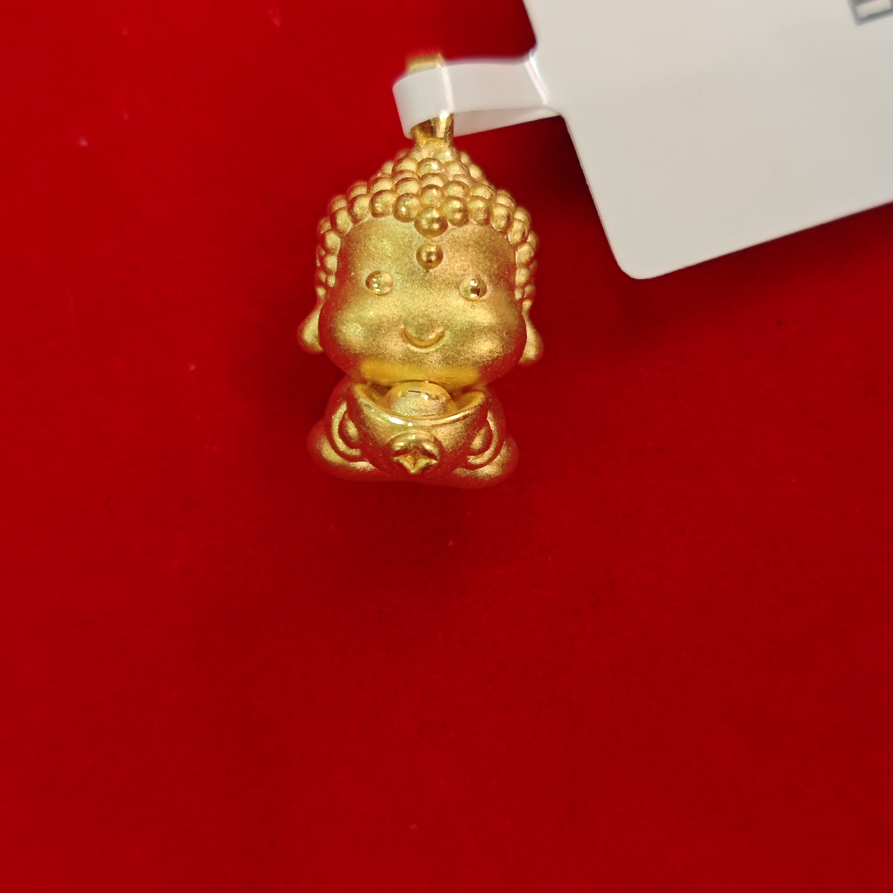 【夏夏专享】足金999饰品 宝宝佛吊坠 1.19 GP