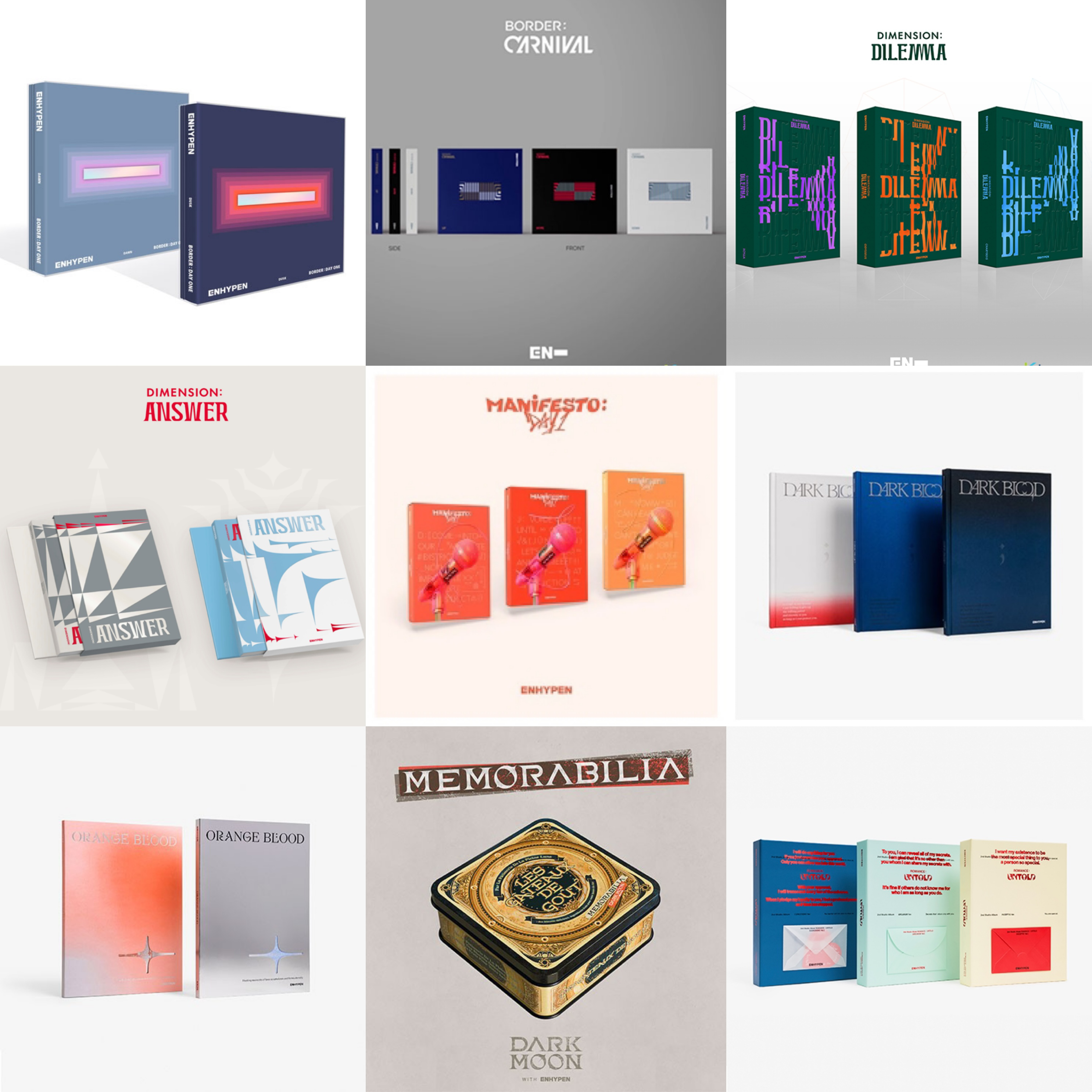 【现货包邮】ENHYPEN专辑随机卡周边合集 符正规专mini专 全新未拆