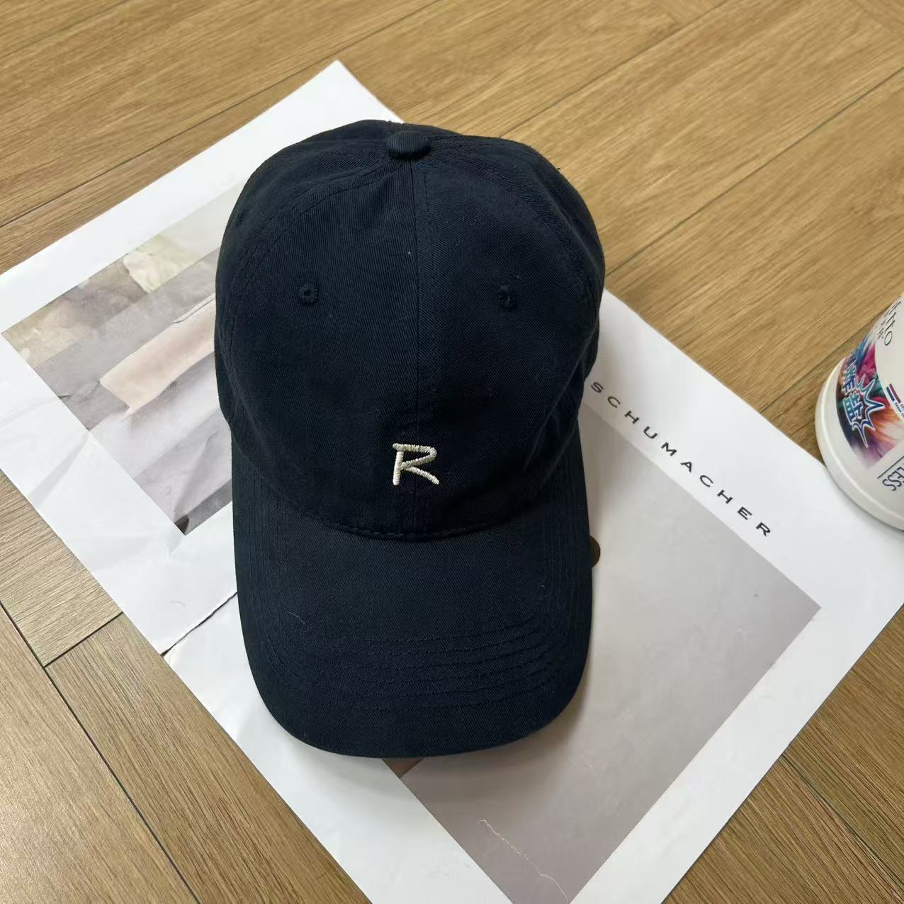 时尚简约休闲百搭//盐//大帽檐刺绣鸭舌帽Y1268