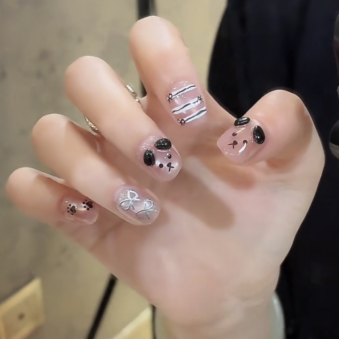 【布丁狗】鹿鹿家-纯手工穿戴甲手绘布丁狗新品猫眼X