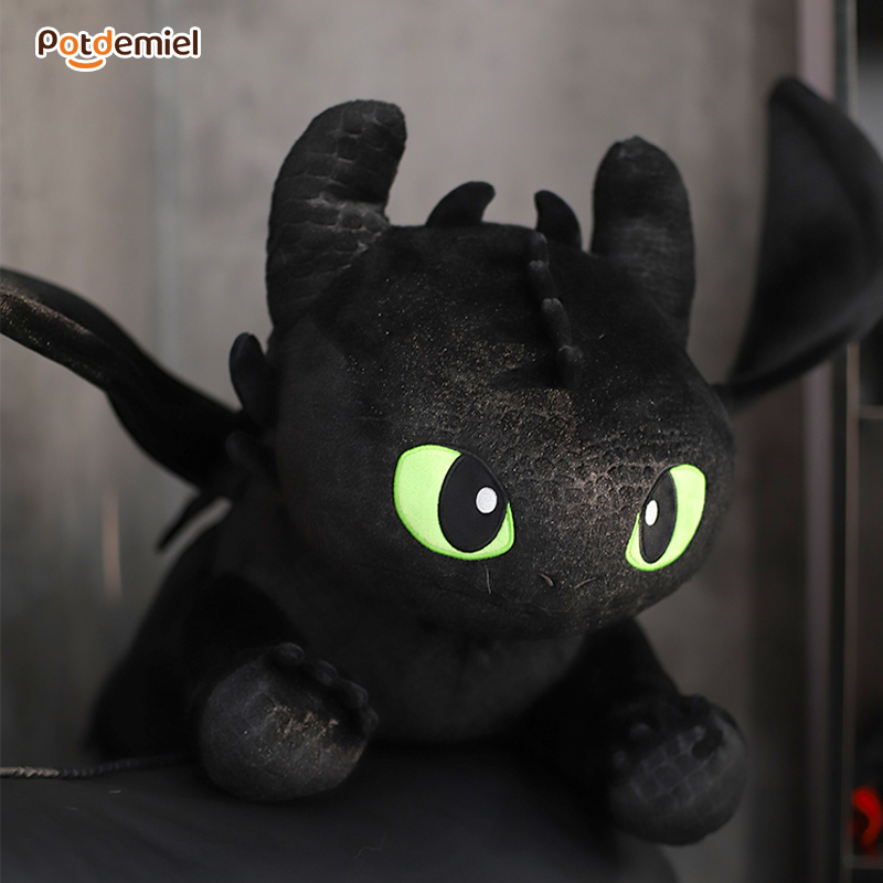 【现货现发】potdemiel蜂蜜罐97cm环球驯龙高手夜煞无牙仔趴姿公仔