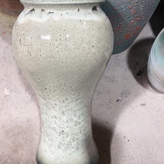 紫砂花盆口15高度37瑕疵底裂