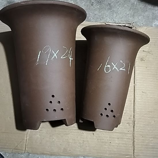 紫砂兰花盆两个紫砂