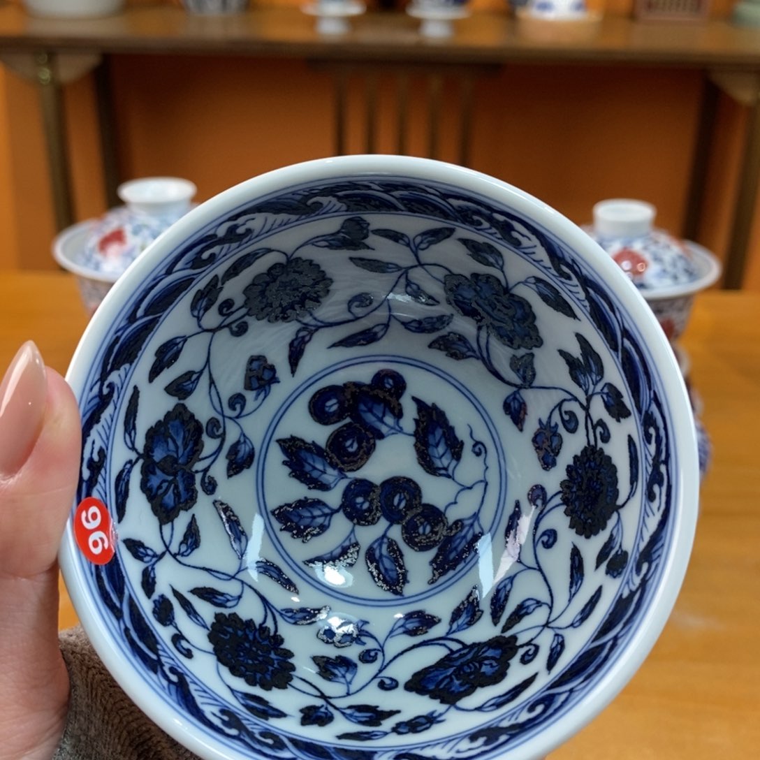 手绘现代茶具非古董