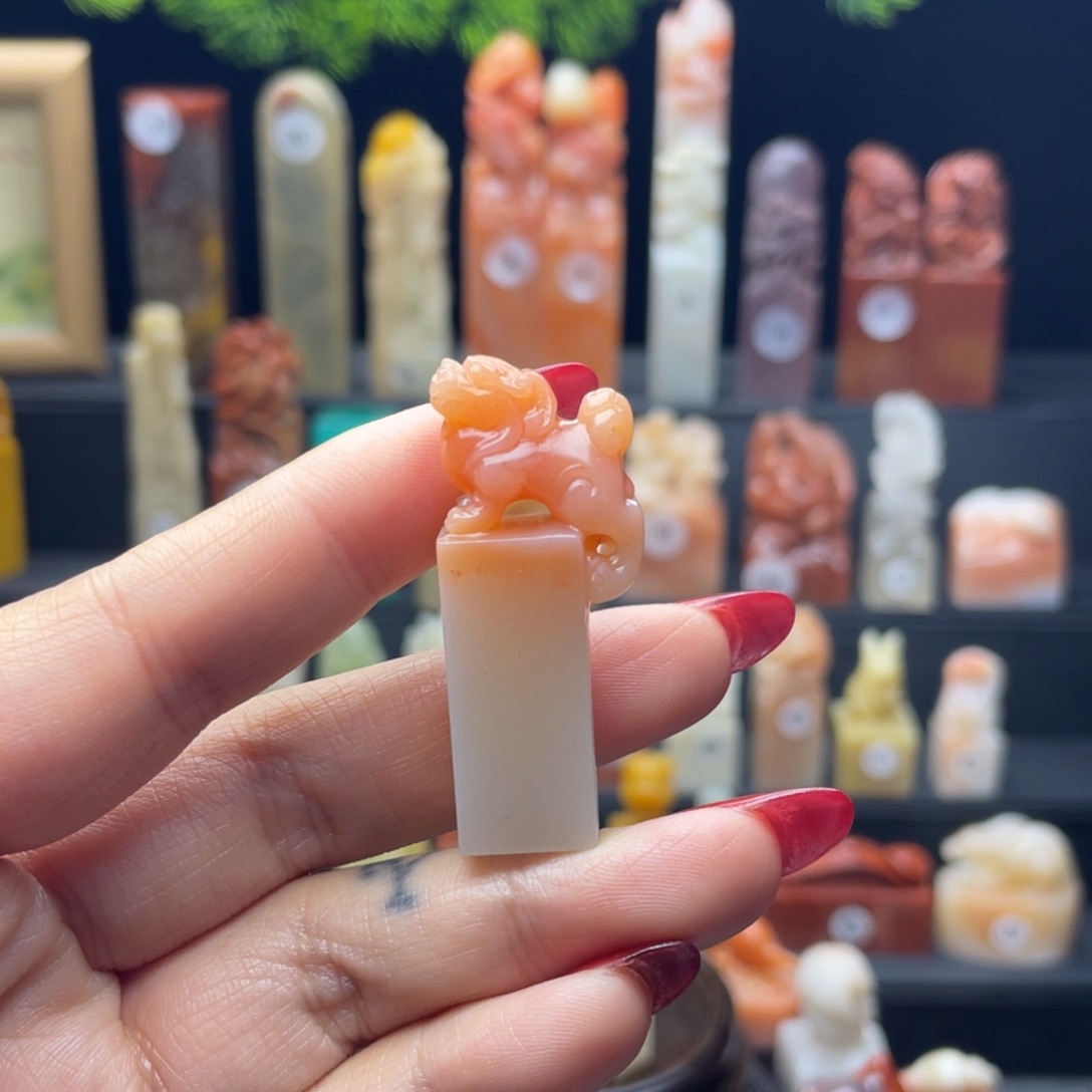 真***印石寿山石古兽印章
