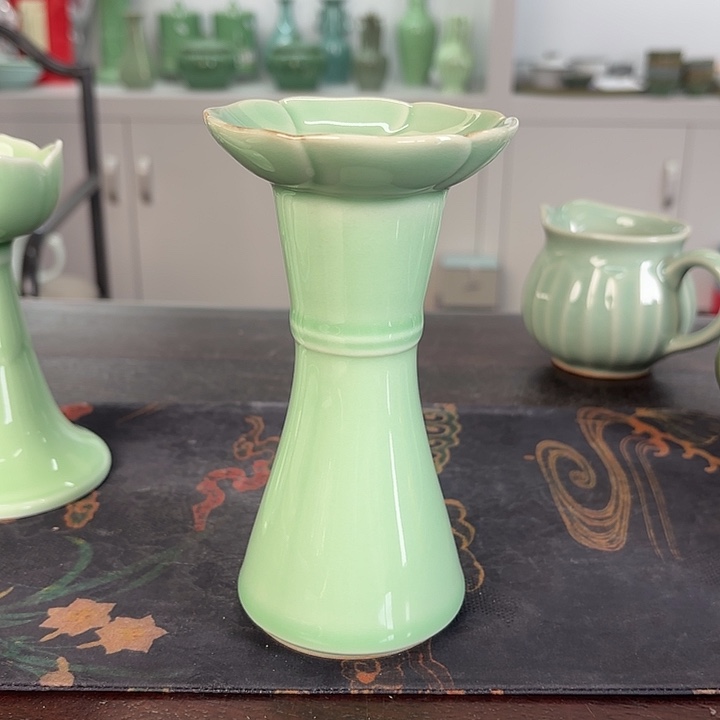 龙泉云间青瓷小米茶器