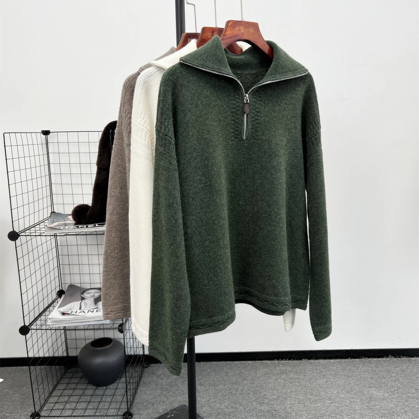 巴黎一站 闭眼入"中产家族"自留！！性价比太炸啦！！半拉链 毛衣