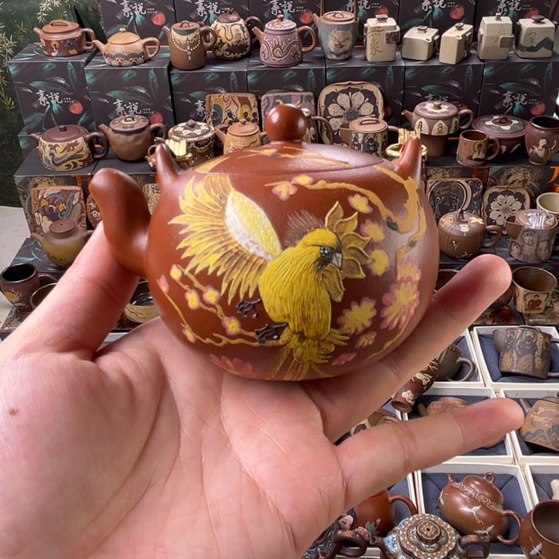 茶壶紫砂200cc蛋包提梁