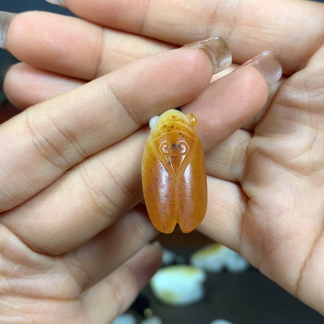 和田玉吊坠(不含链)未镶嵌技