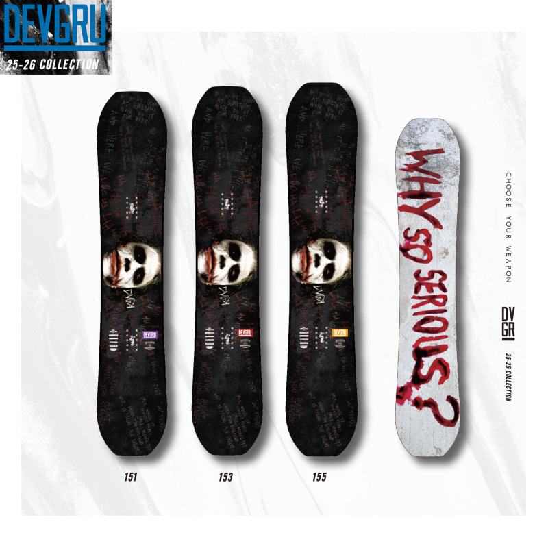 超限量26款DEVGRU JOKER十周年初代超限量单板限量小丑现货滑雪板