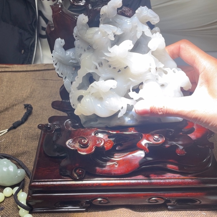 和田玉未镶嵌摆件