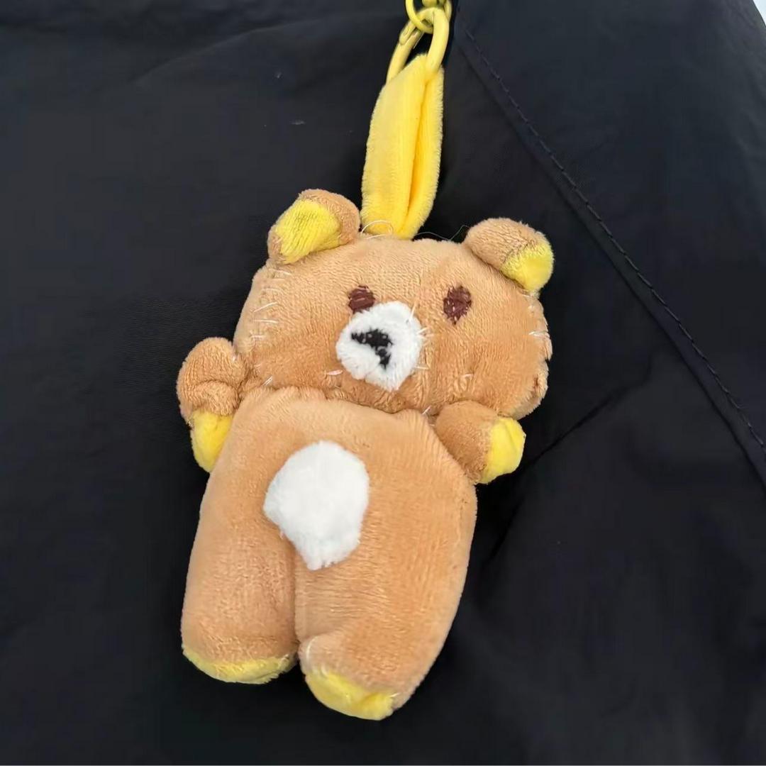 【轻松熊】可爱手做自缝轻松熊毛绒小挂件手工diy材料包汽车小摆件-