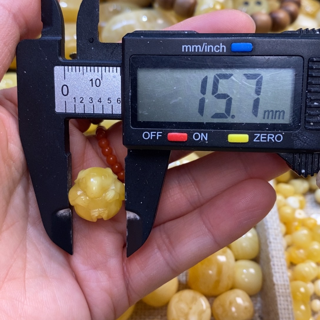 琥珀未镶嵌裸石蜜蜡配珠