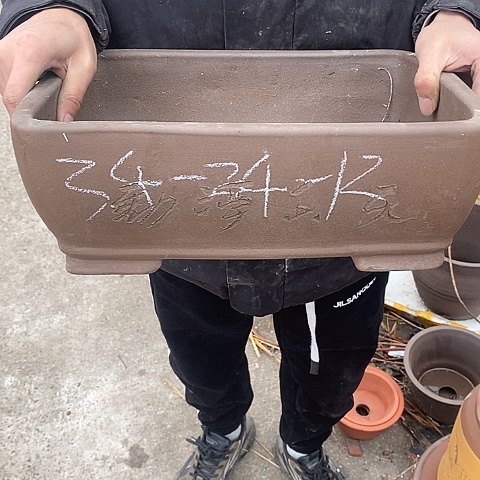 紫砂宜兴紫砂花盆，