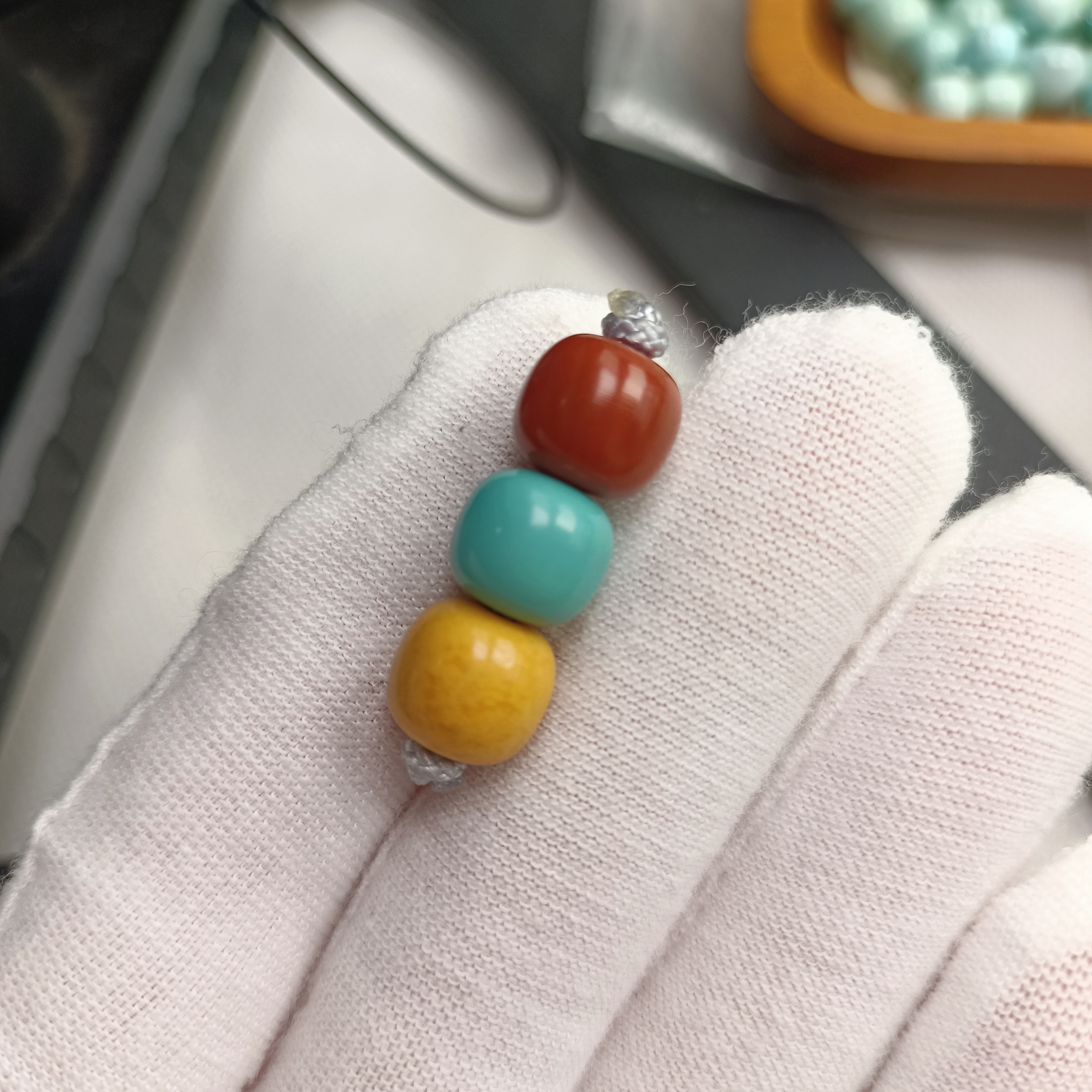 天然原矿绿松石配饰