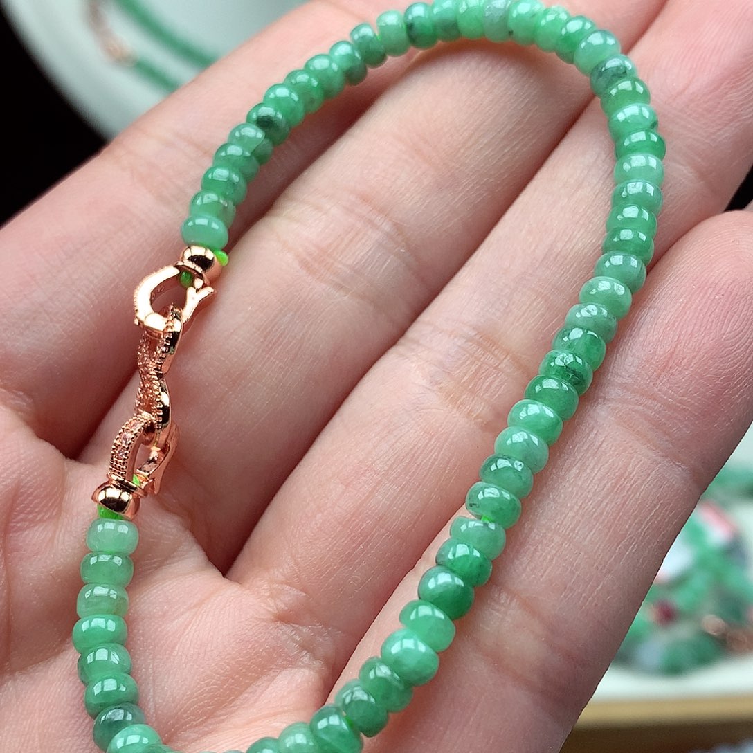 翡翠未镶嵌项链翡翠