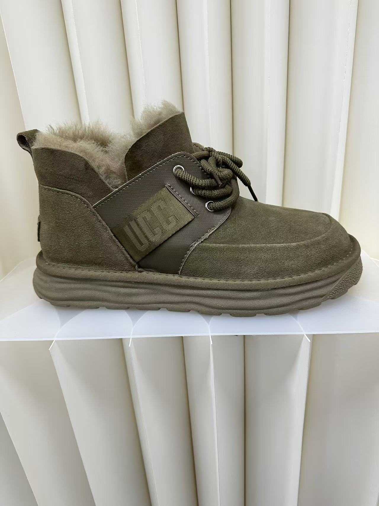 清清清！牛皮内羊皮毛一体男款雪地靴防滑厚加绒加厚保暖冬季