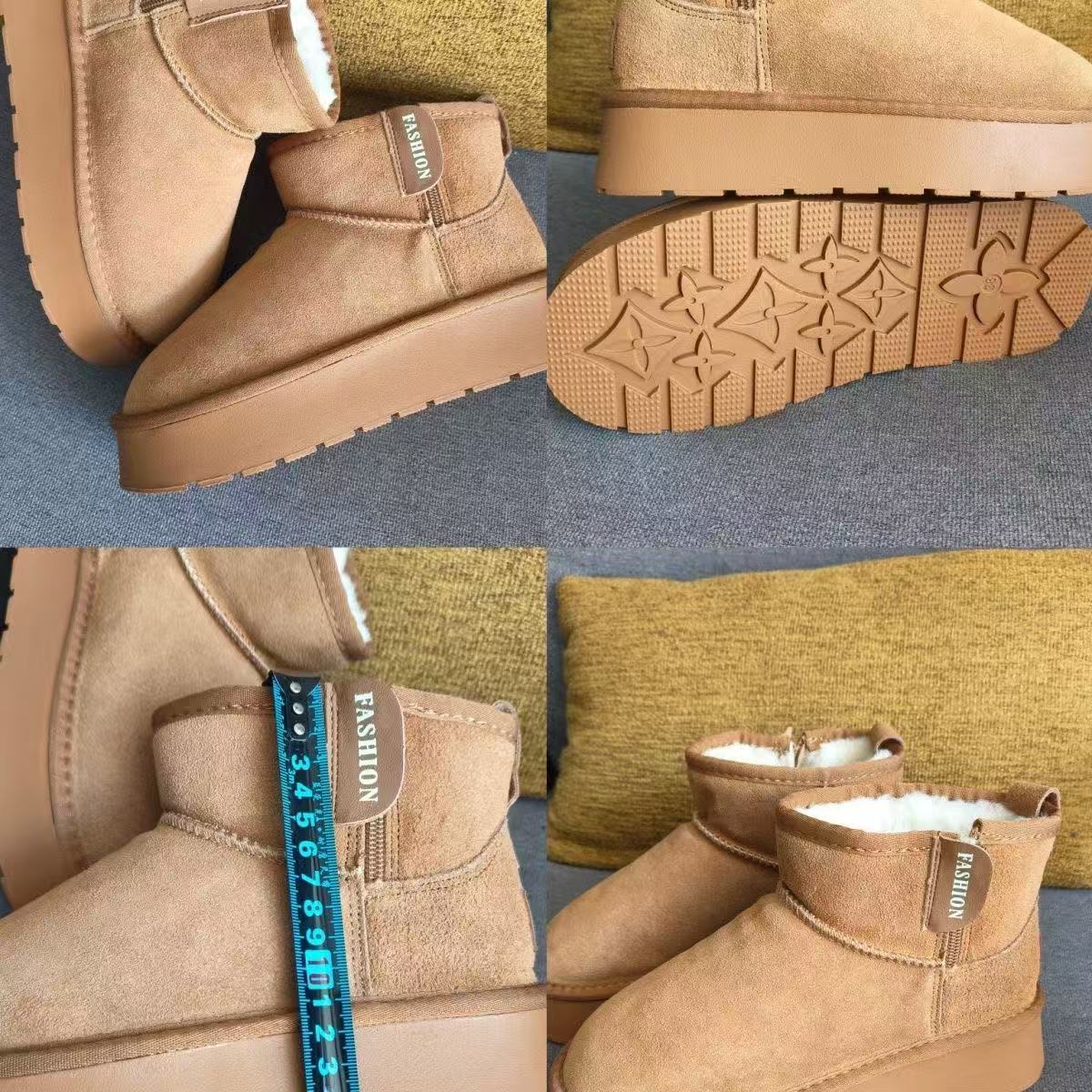 女2025加绒新款冬季休闲鞋加厚棉鞋休闲鞋5863