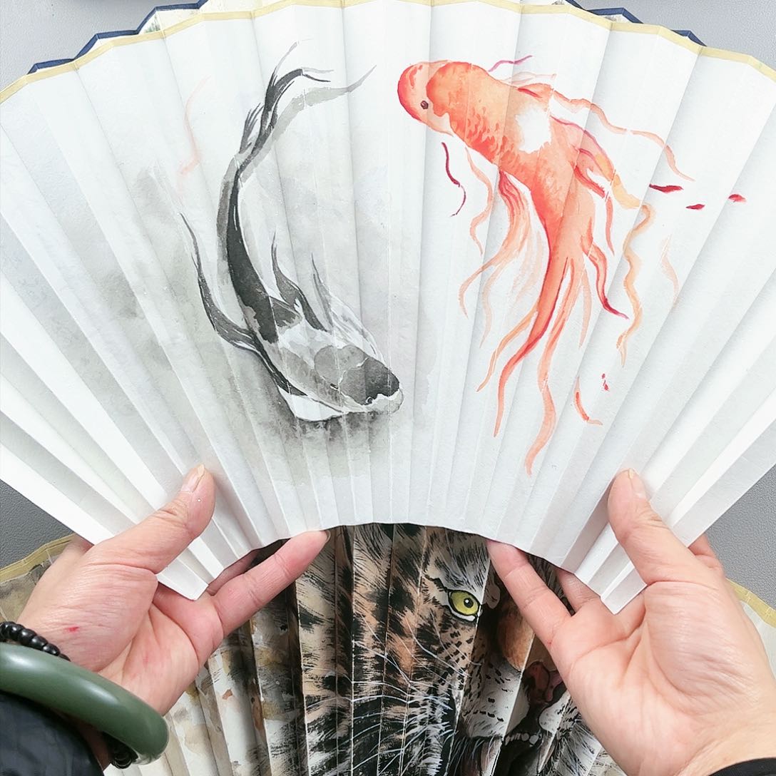 扇子95寸16方2.0扇面折扇