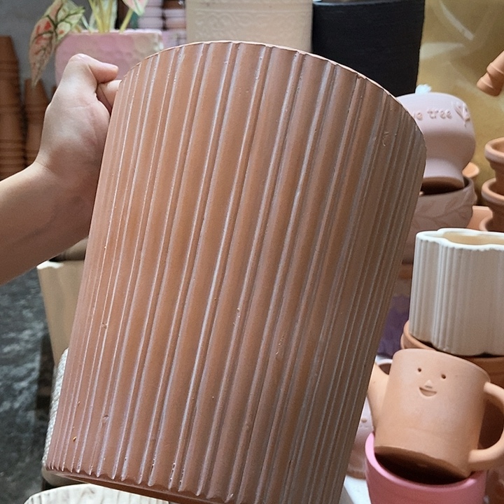 20×22复古直纹盆 1个