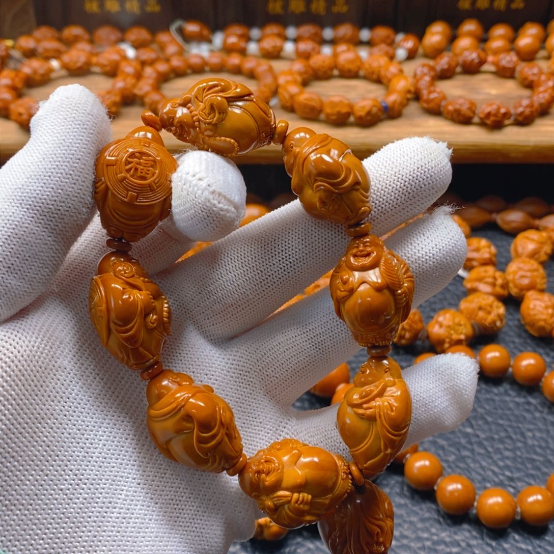 手串/手链橄榄核许静健2.0水晶核八宝弥勒