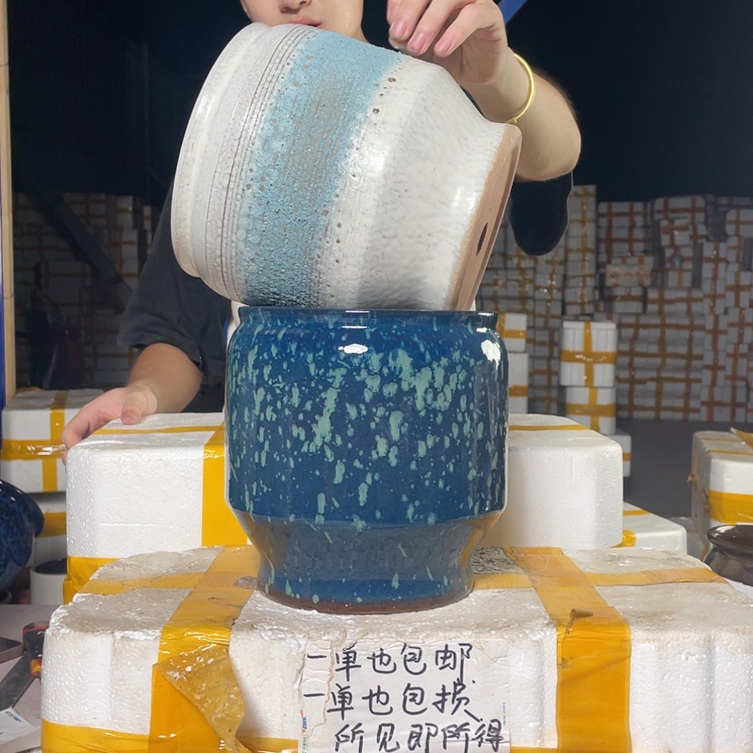 紫砂花盆宜兴紫砂粗陶花盆