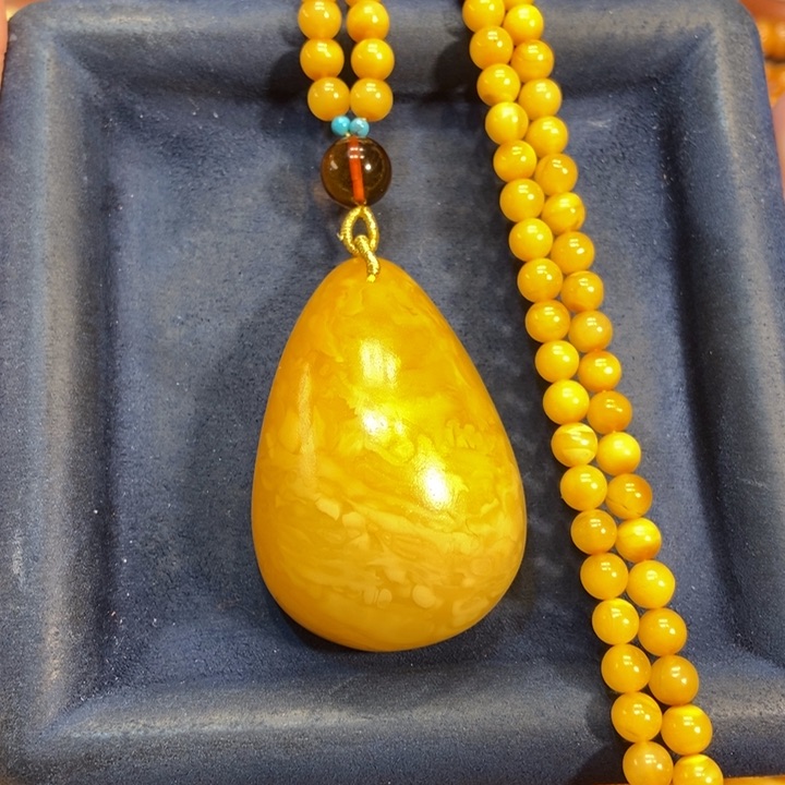 蜜蜡颈饰未镶嵌蜜蜡