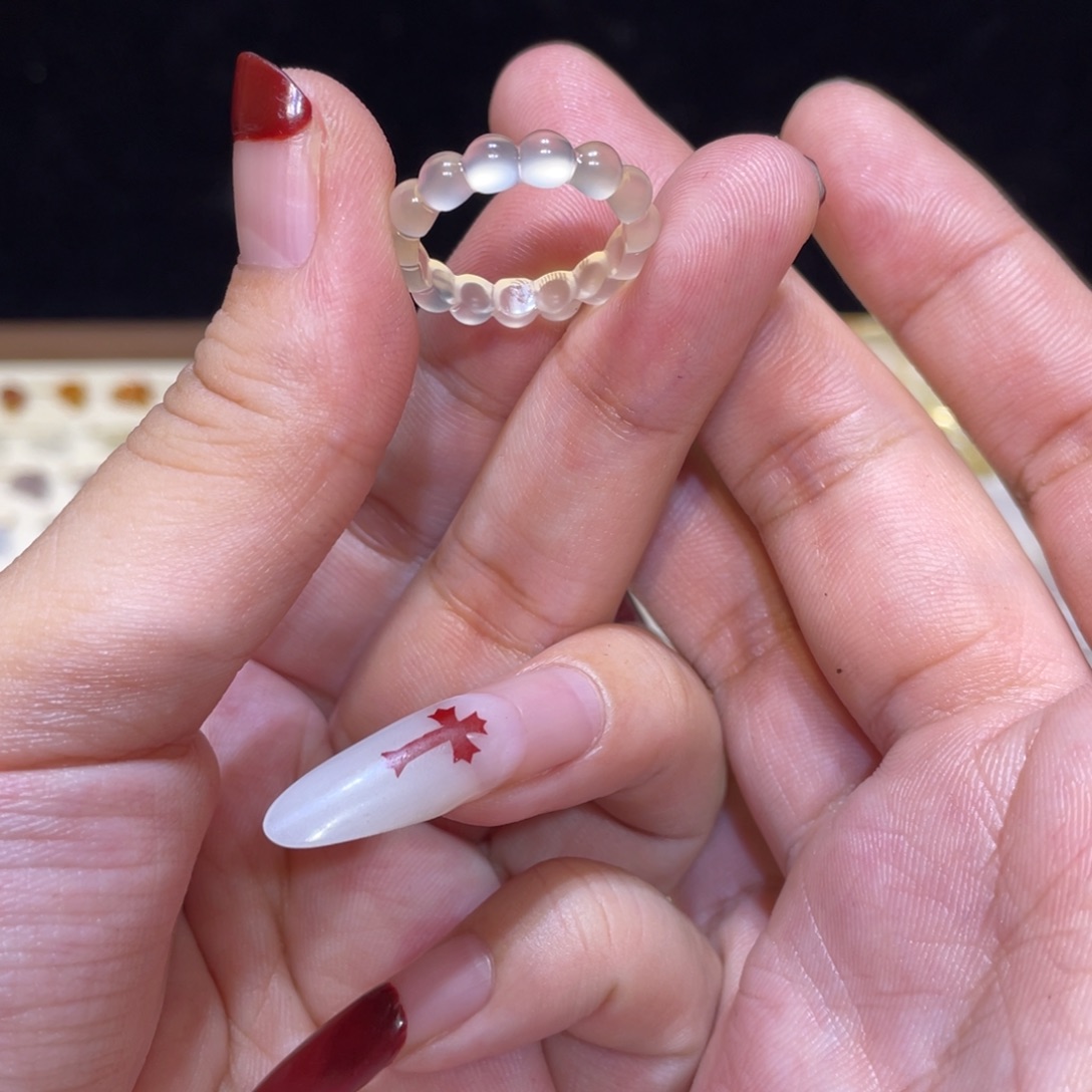 玛瑙/玉髓未镶嵌戒指51号港13