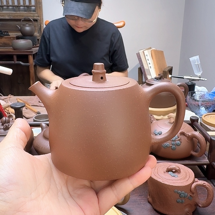 紫泥茶壶精工半手汉铎280 C c)