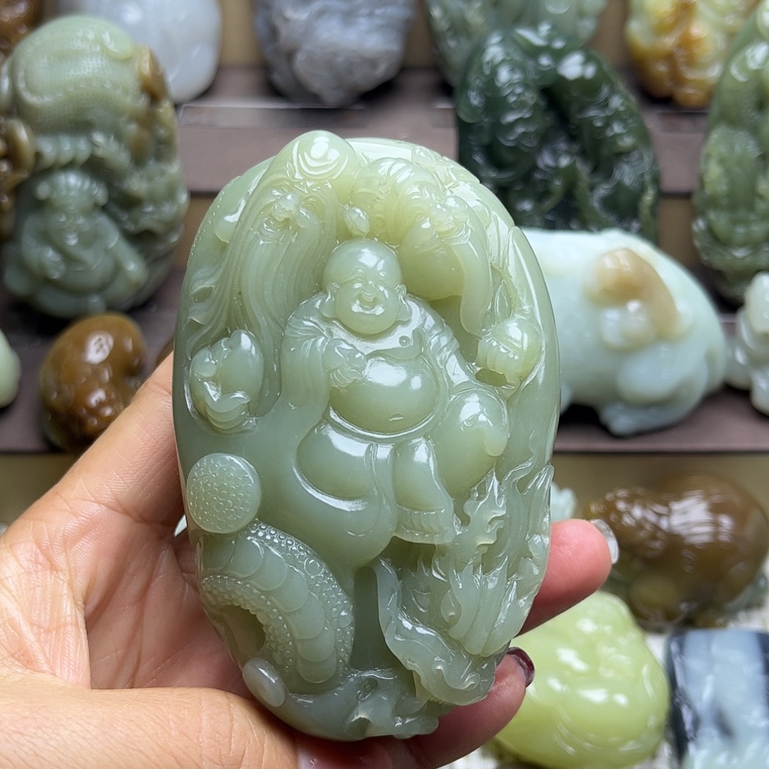 和田玉未镶嵌挂件