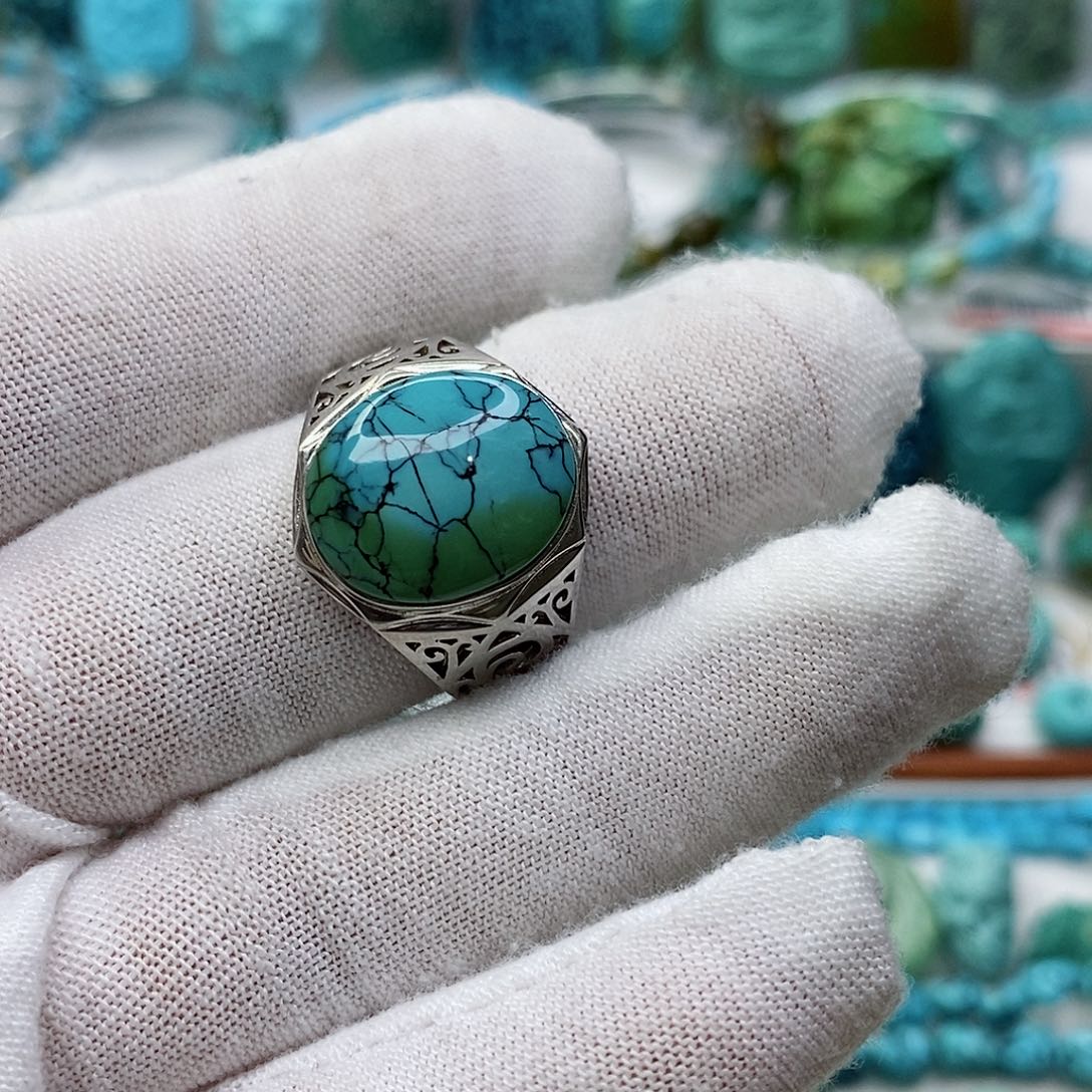 绿松石珠宝奇石未镶嵌