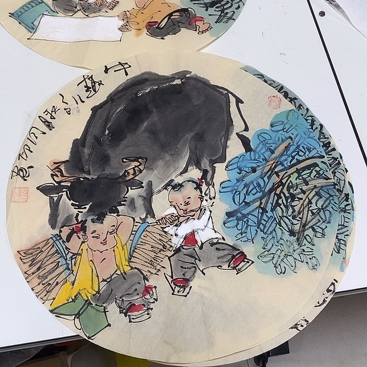 桃***翁国画侯同印42手绘画芯