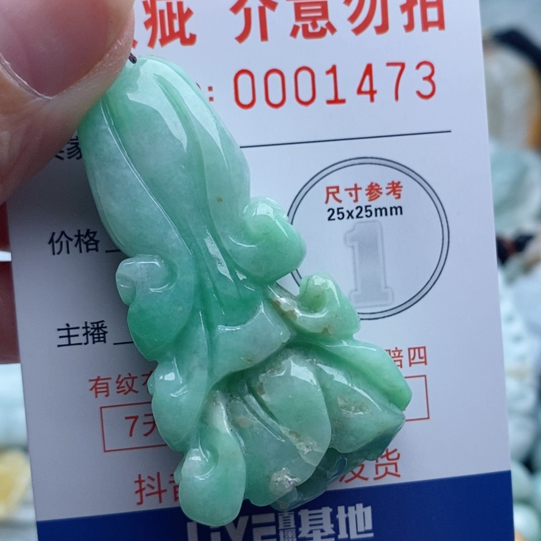 翡翠未镶嵌吊坠(不含链)