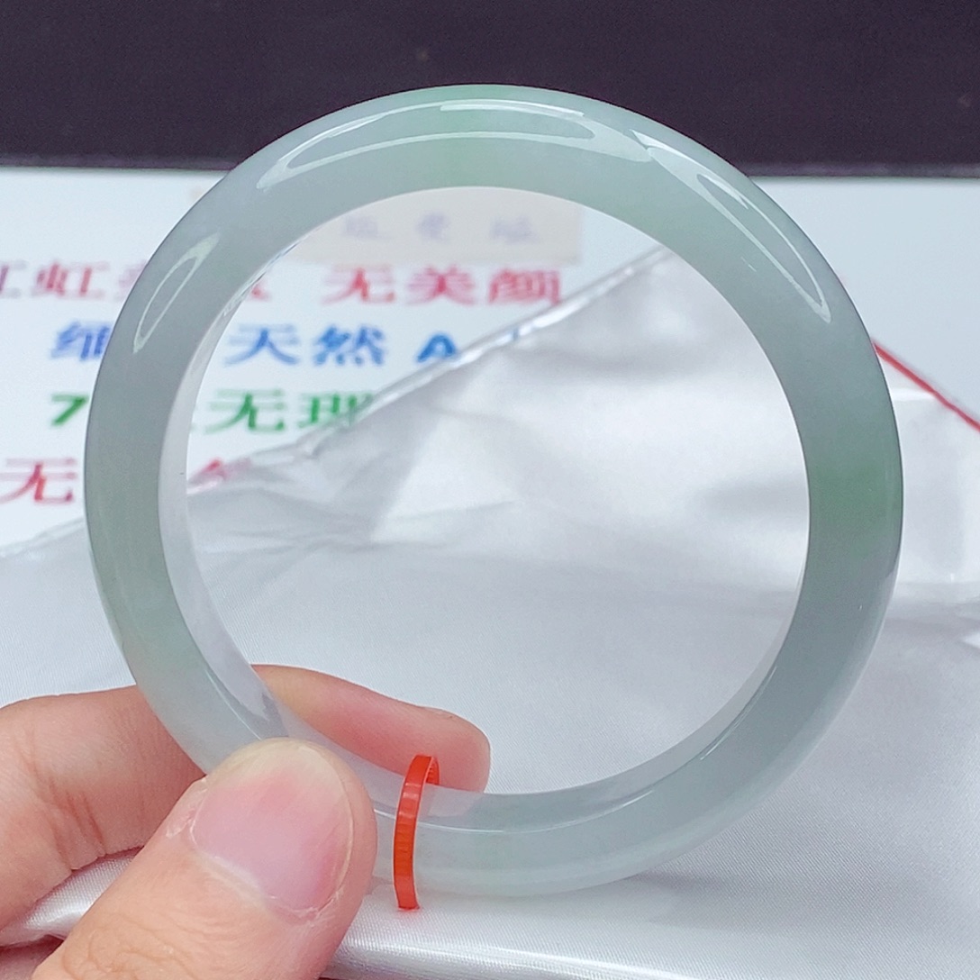 翡翠未镶嵌手镯58.5圈口