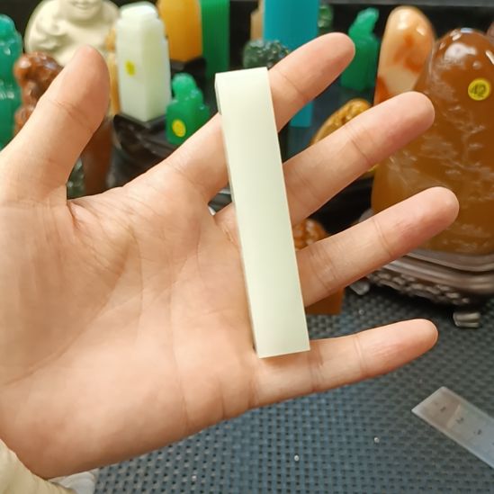 印石寿山石芙蓉青素章